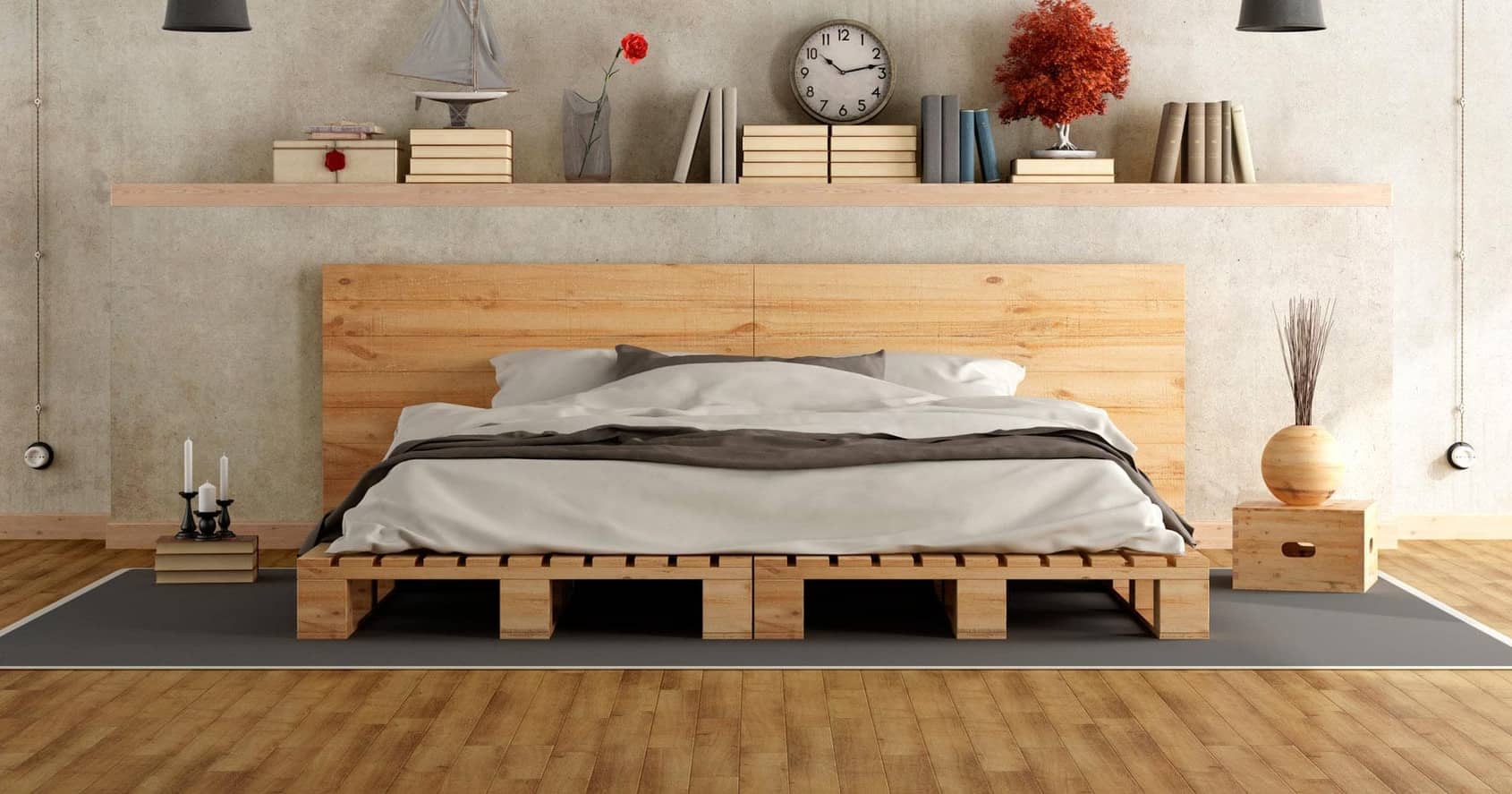 Ideias para reutilizar paletes para decoração